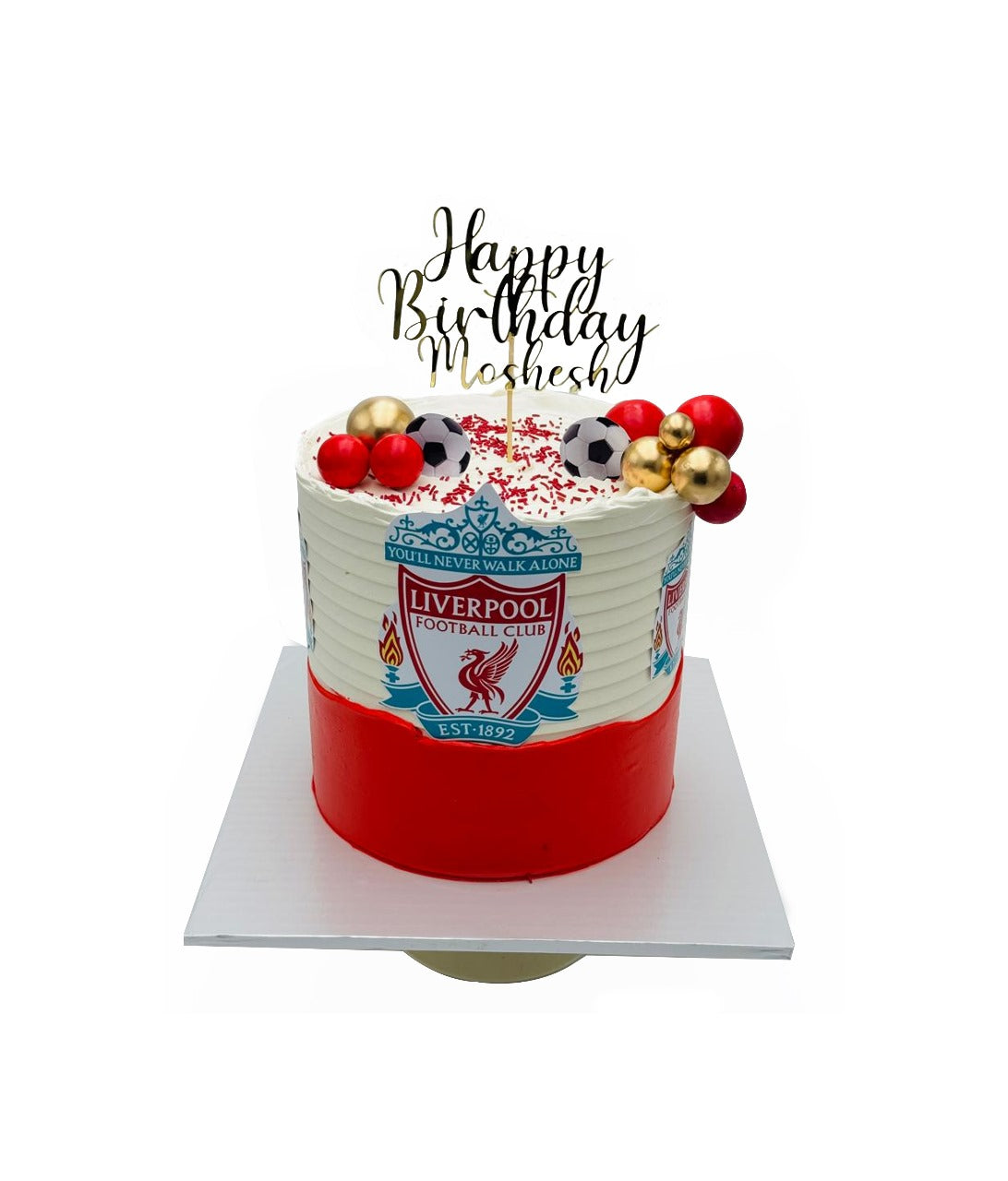 Soccer team themed birthday cakes