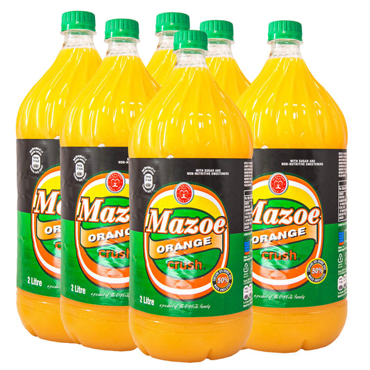 Mazoe Orange Crush - 6 x 2L