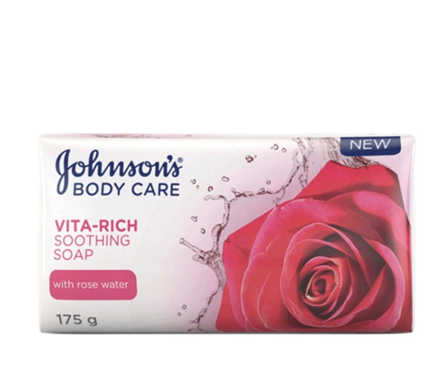 Johnson & Johnson Vita-Rich Rose Water Soap 175g