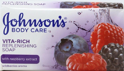 Johnson & Johnson Vita-Rich Replenishing Raspberry Soap 175g