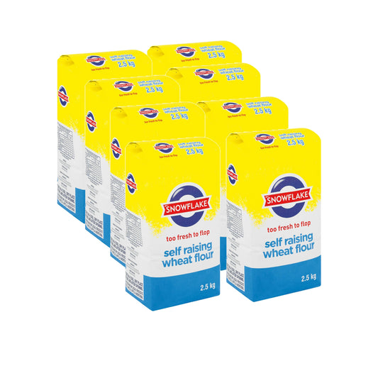 Snowflake Self Raising Flour - 8 x 2.5kg