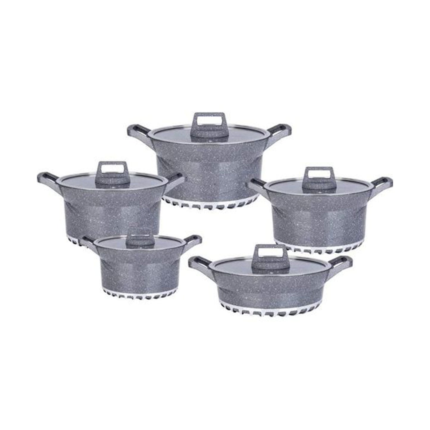 10pcs Bosch Pots - Grey