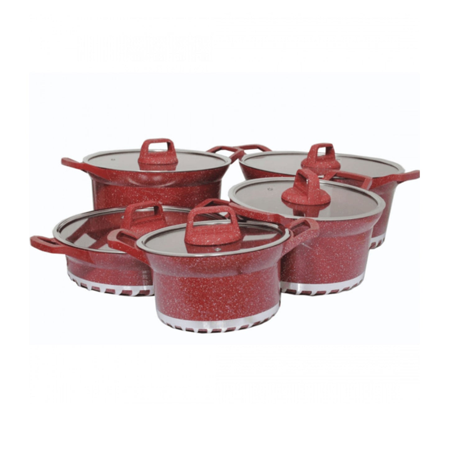 10pcs Bosch Pots - Red