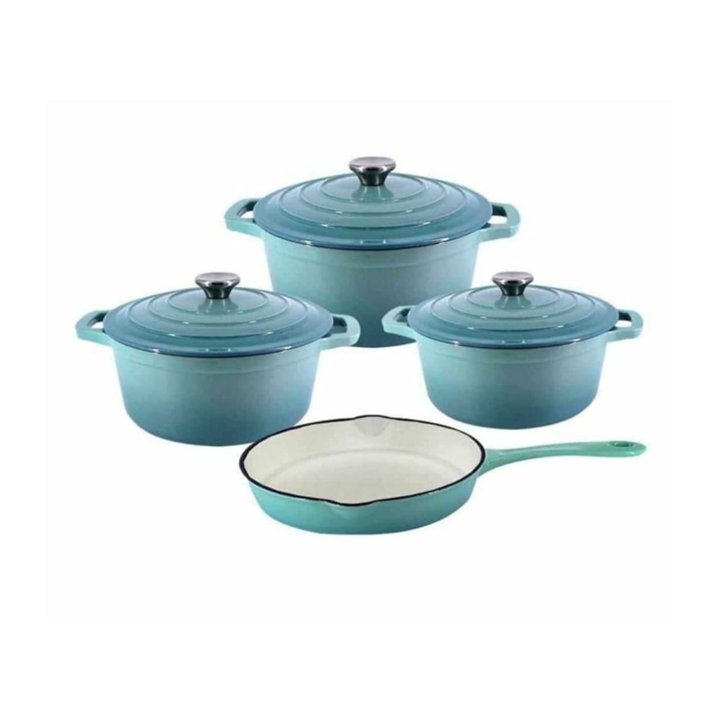 Cast Iron Pots & Pans - 7pcs