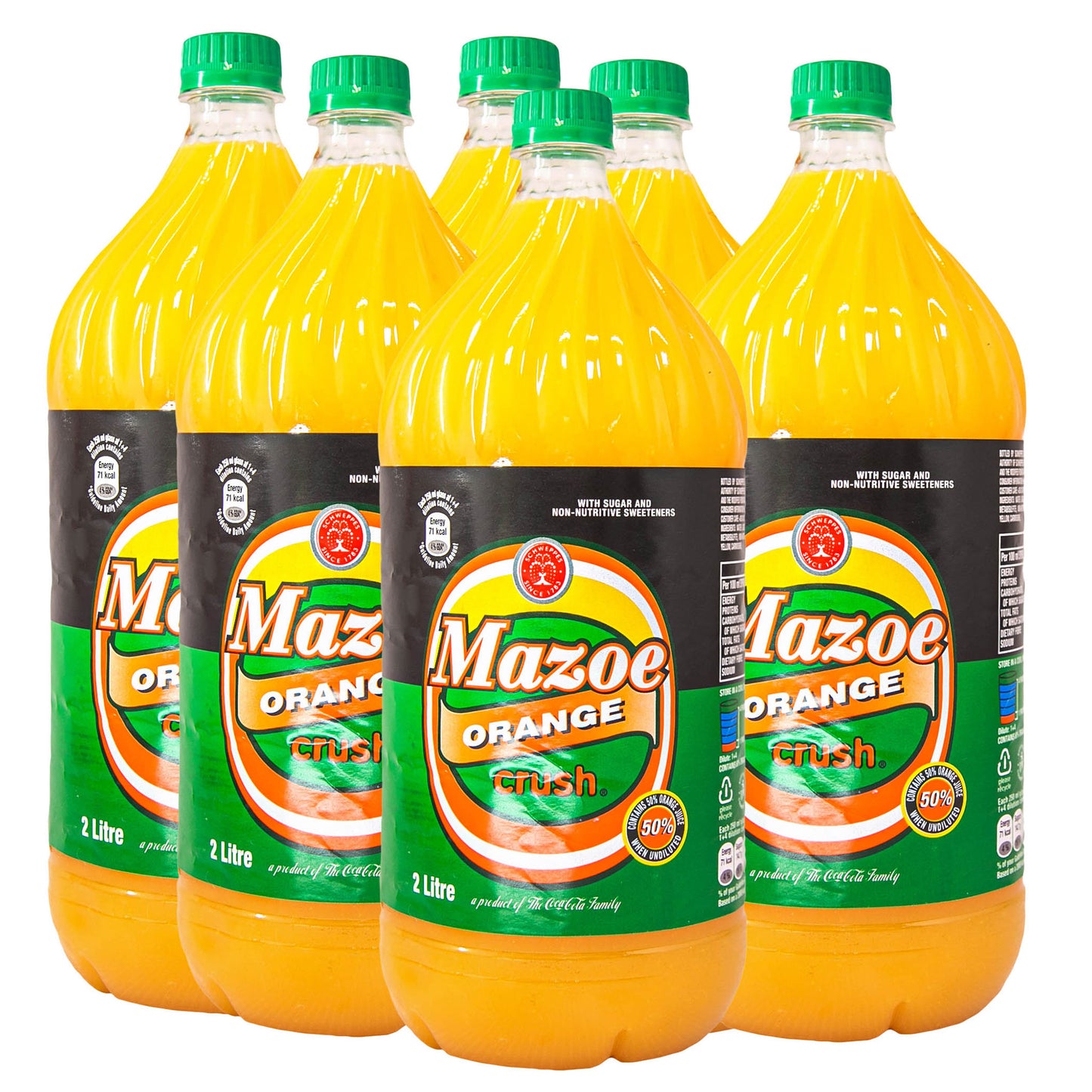 Mazoe Orange Crush - 6 x 2L
