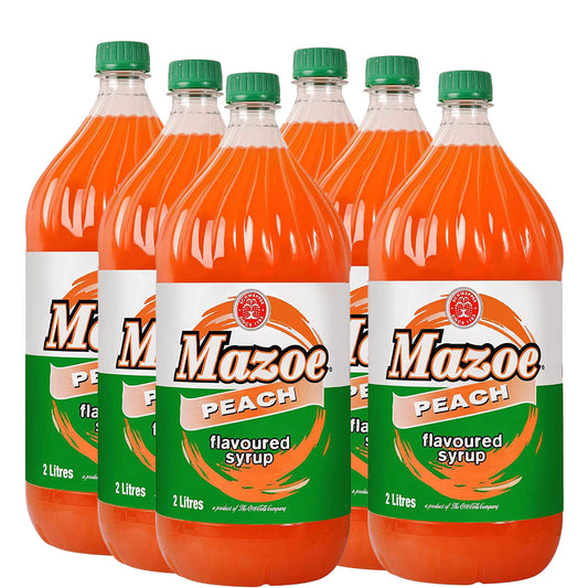 Mazoe Peach - 6 x 2L