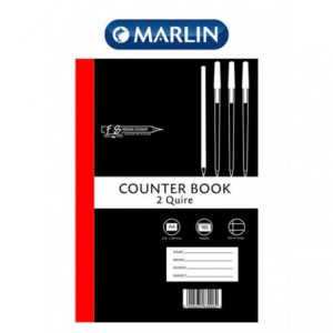 A4 Feint and Margin 2 Quire Counter Book - 2 Pack