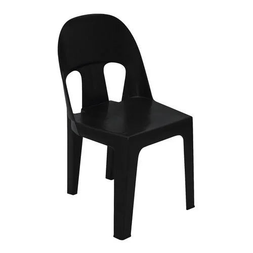 Black plastic chair